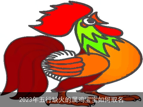 2023年五行缺火的属鸡宝宝如何取名