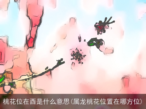 桃花位在酉是什么意思(属龙桃花位置在哪方位)