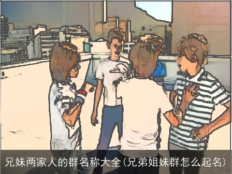 兄妹两家人的群名称大全(兄弟姐妹群怎么起名)