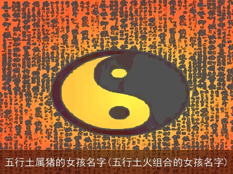 五行土属猪的女孩名字(五行土火组合的女孩名字)