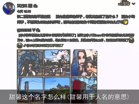 甜馨这个名字怎么样(甜馨用于人名的意思)