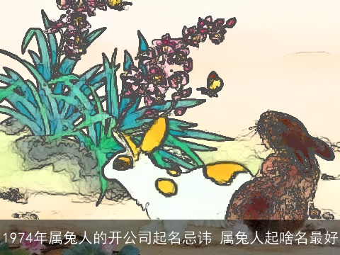 1974年属兔人的开公司起名忌讳 属兔人起啥名最好
