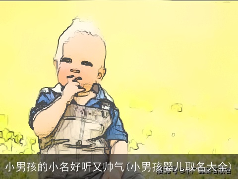 小男孩的小名好听又帅气(小男孩婴儿取名大全)