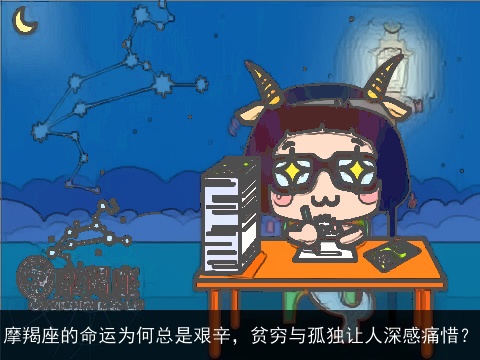 摩羯座的命运为何总是艰辛，贫穷与孤独让人深感痛惜？
