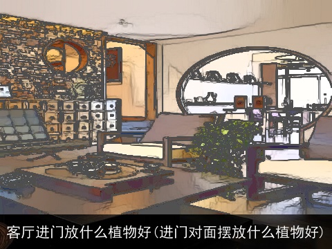 客厅进门放什么植物好(进门对面摆放什么植物好)