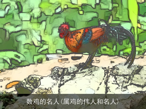 数鸡的名人(属鸡的伟人和名人)