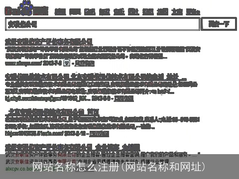 网站名称怎么注册(网站名称和网址)