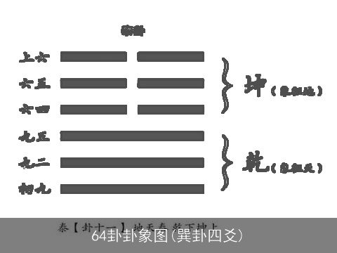 64卦卦象图(巽卦四爻)