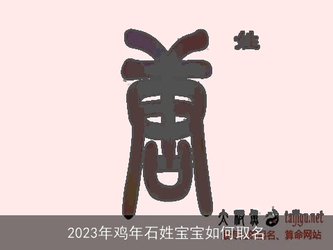 2023年鸡年石姓宝宝如何取名