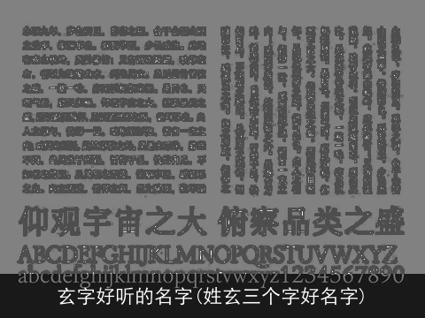 玄字好听的名字(姓玄三个字好名字)