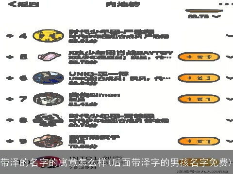 带泽的名字的寓意怎么样(后面带泽字的男孩名字免费)