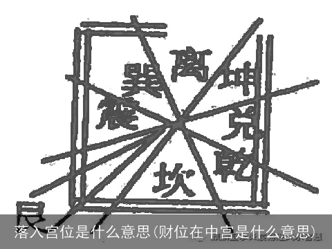 落入宫位是什么意思(财位在中宫是什么意思)