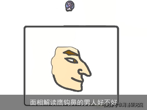面相解读鹰钩鼻的男人好不好