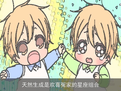 天然生成是欢喜冤家的星座组合