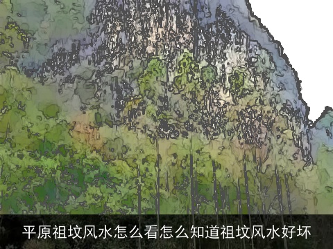 平原祖坟风水怎么看怎么知道祖坟风水好坏