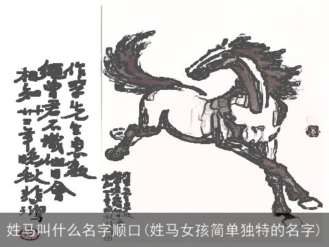 姓马叫什么名字顺口(姓马女孩简单独特的名字)