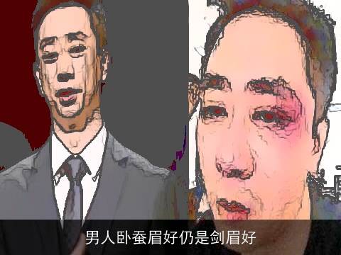 男人卧蚕眉好仍是剑眉好