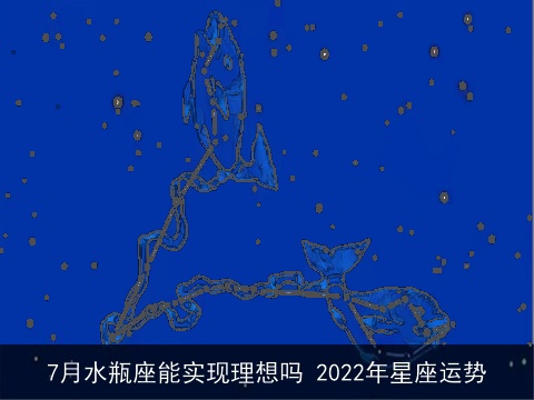 7月水瓶座能实现理想吗 2022年星座运势