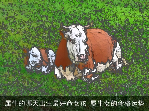 属牛的哪天出生最好命女孩 属牛女的命格运势
