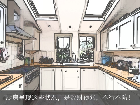 厨房呈现这些状况，是败财预兆，不行不防！