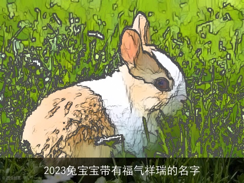 2023兔宝宝带有福气祥瑞的名字