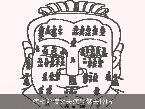 痣相解读哭夫痣能够去掉吗