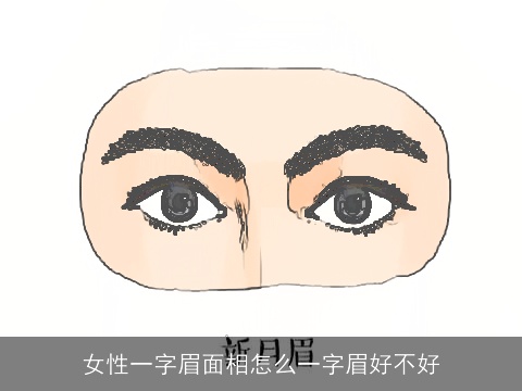 女性一字眉面相怎么一字眉好不好