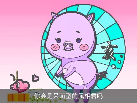 你会是呆萌型的属相君吗