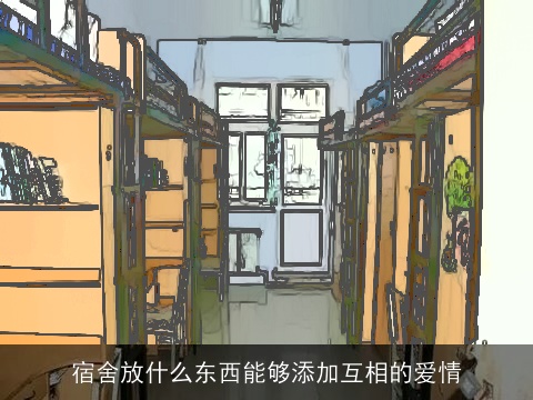 宿舍放什么东西能够添加互相的爱情
