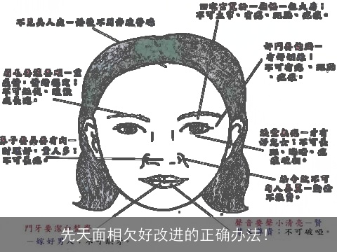 先天面相欠好改进的正确办法！