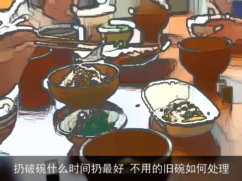 扔破碗什么时间扔最好 不用的旧碗如何处理