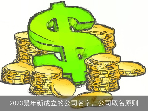 2023鼠年新成立的公司名字，公司取名原则