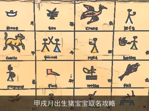 甲戌月出生猪宝宝取名攻略
