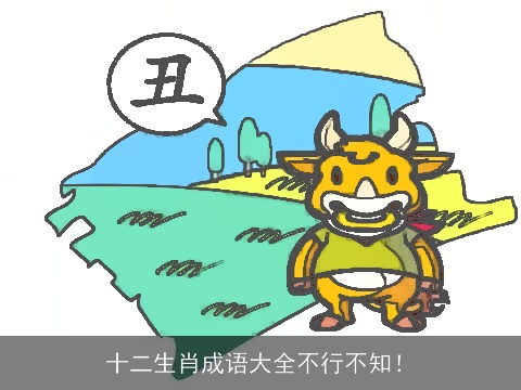 十二生肖成语大全不行不知！