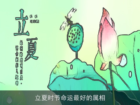 立夏时节命运最好的属相