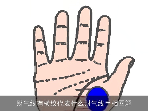 财气线有横纹代表什么财气线手相图解