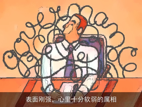 表面刚强，心里十分软弱的属相