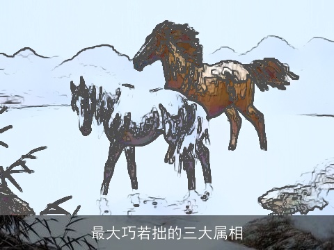 最大巧若拙的三大属相