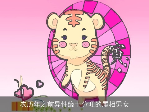 农历年之前异性缘十分旺的属相男女