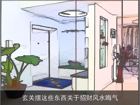 玄关摆这些东西关于招财风水晦气