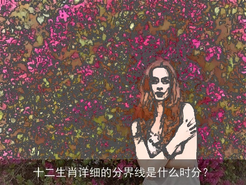 十二生肖详细的分界线是什么时分？