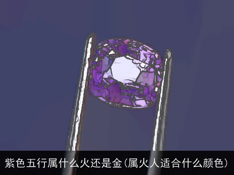 紫色五行属什么火还是金(属火人适合什么颜色)