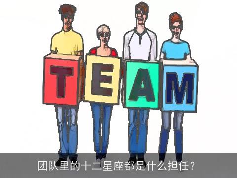 团队里的十二星座都是什么担任？