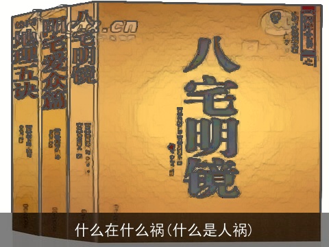 什么在什么祸(什么是人祸)