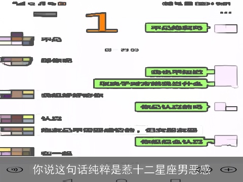 你说这句话纯粹是惹十二星座男恶感
