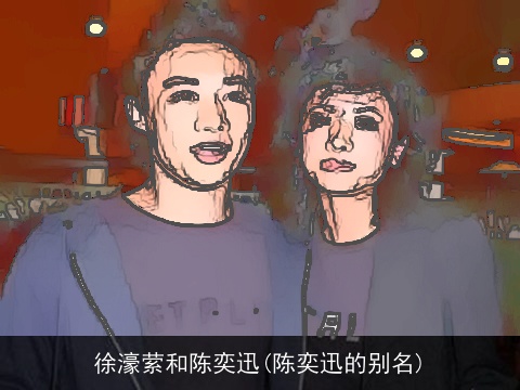徐濠萦和陈奕迅(陈奕迅的别名)