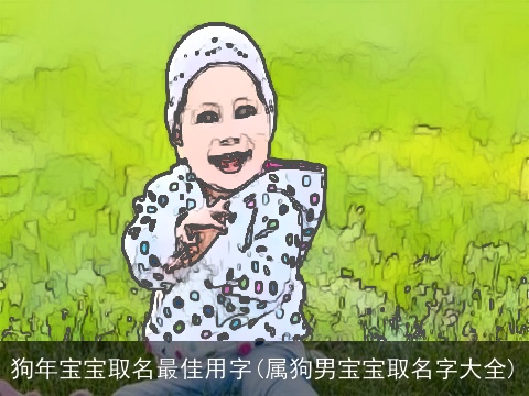 狗年宝宝取名最佳用字(属狗男宝宝取名字大全)