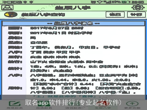 取名app软件排行(专业起名软件)