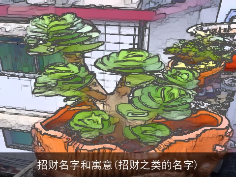 招财名字和寓意(招财之类的名字)