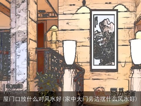 屋门口放什么对风水好(家中大门旁边摆什么风水好)